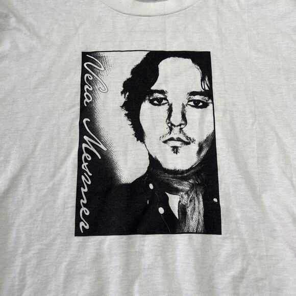 Vintage Y2k Vera Mesmer White Logo Band Music T-Shirt - Picture 2 of 3